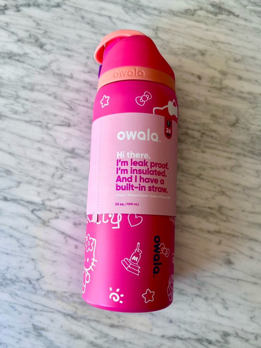 Owala x Hello Kitty Free Sip 32oz Bottle